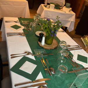 La table dressée