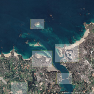Bretagne - Saint-Malo : Dinard et l'estuaire de la Rance : un littoral maritime, touristique et agricole sous pression